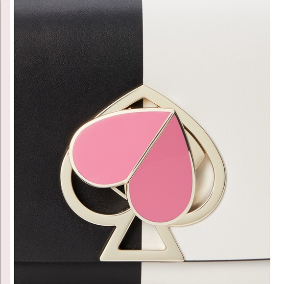 KATE SPADE NICOLA BICOLOR TWISTLOCK SMALL FLAPBAG - Picture 7 of 8